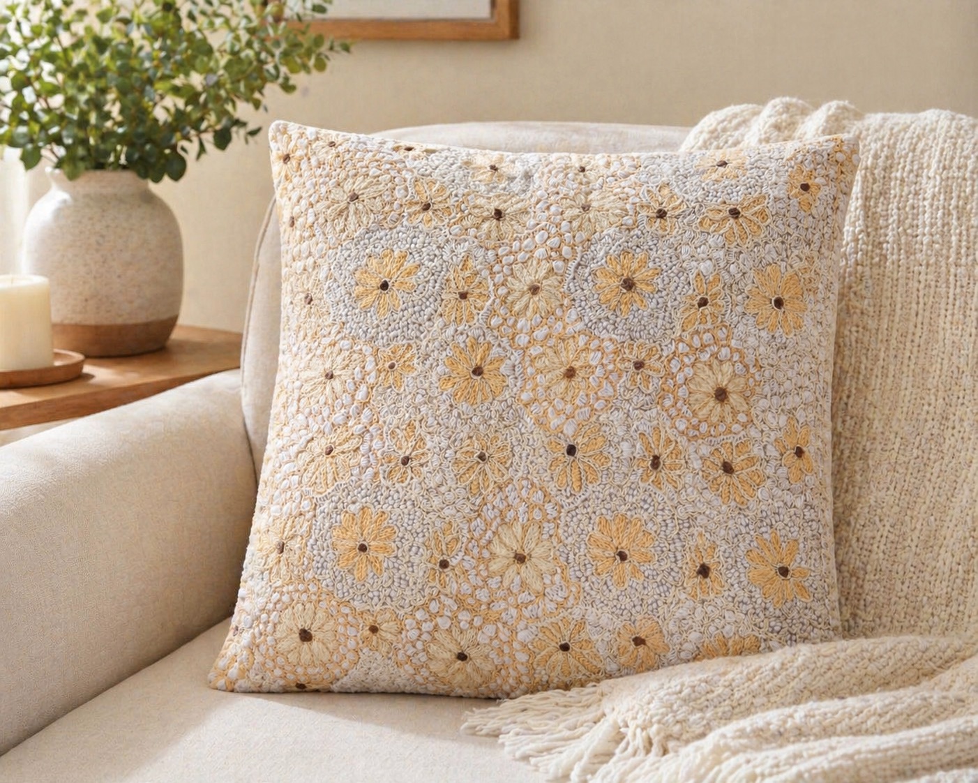 Flowers Cushion Cover