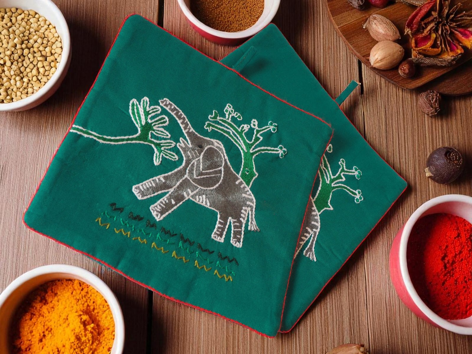 Elephant Potholders